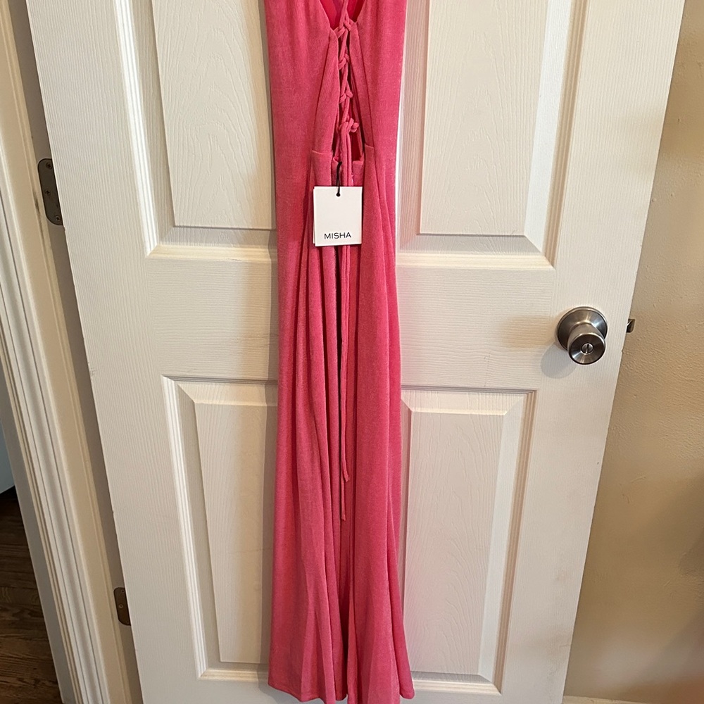 Misha Greta Dress in Bubblegum